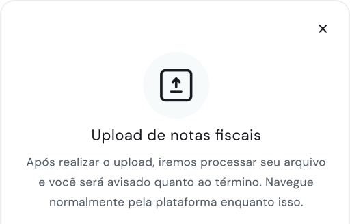 Subida de Notas Fiscais simplificada